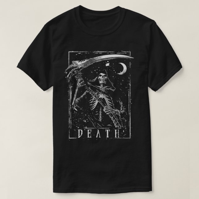 Alternative Clothes Aesthetic Goth Women  Grim Rea T Shirt (Design framsida)