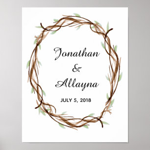 Alternativt Bröllop Fingerprint Wandeguest Bok Poster