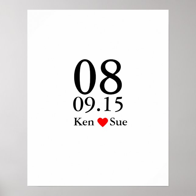 Alternativt bröllop-gäst som undertecknar bok-datu poster (Framsidan)