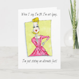 Alternativt faktaunderlag, humor-kort kort