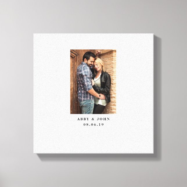 Alternativt Photo Bröllop Guest Bok Canvastryck (Framsida)