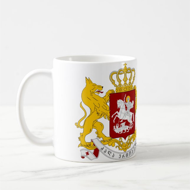Alternativt statsvapen Georgien Kaffemugg (Vänster)