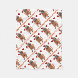 alternativt stava av KÄRLEK är CAVOODLE Fleecefilt