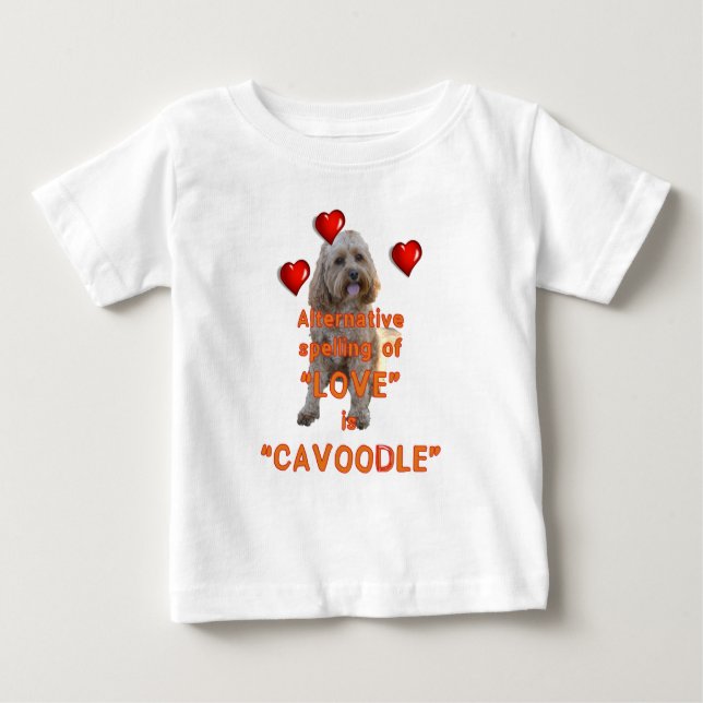 alternativt stava av KÄRLEK är CAVOODLE T Shirt (Framsida)