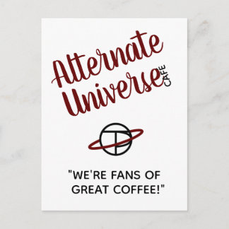 Alternativt Universe Café-vykort Vykort