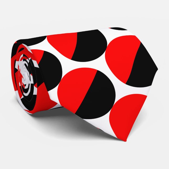 Alternerande Crescent 05a - Red and Black Slips (Rullad)