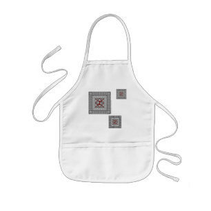 Alternerande geometrisk Apron Barnförkläde