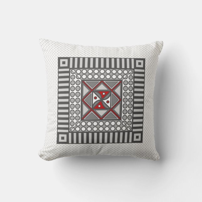 Alternerande geometrisk kudde (Framsida)