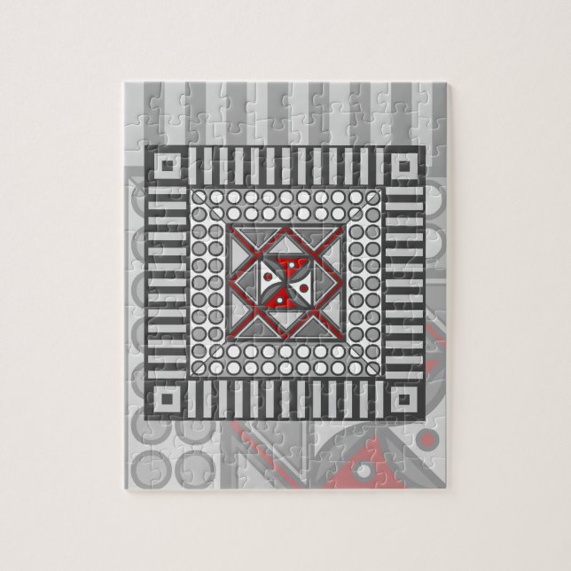 Alternerande geometriskt pussel (Vertikal)