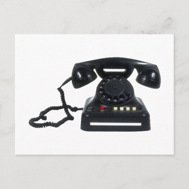 Altes Telefon, gammal telefon Vykort (Framsida)