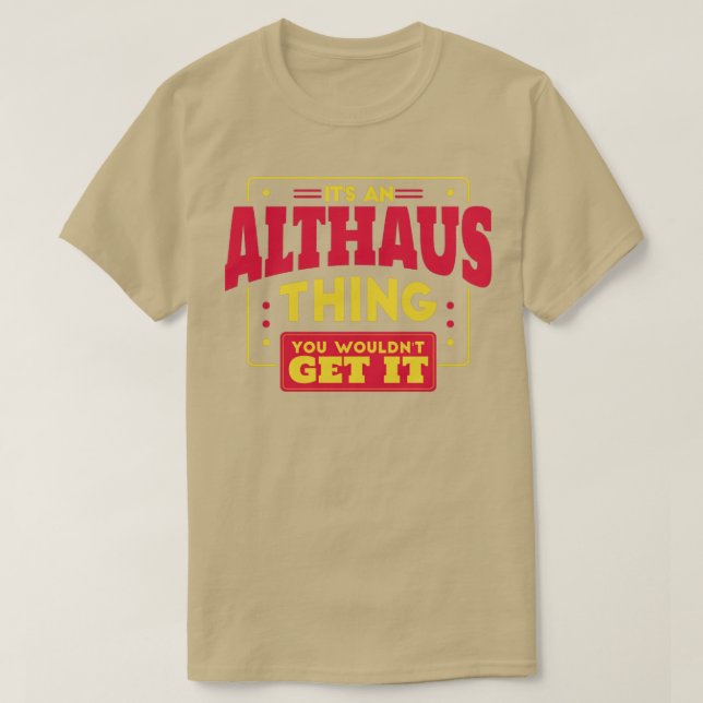 Althaus T Shirt (Design framsida)