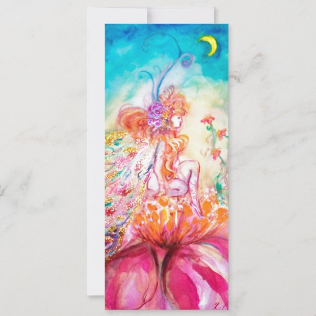 ALTHEA,rosa blue gult glass, papper Meddelande (Framsida)