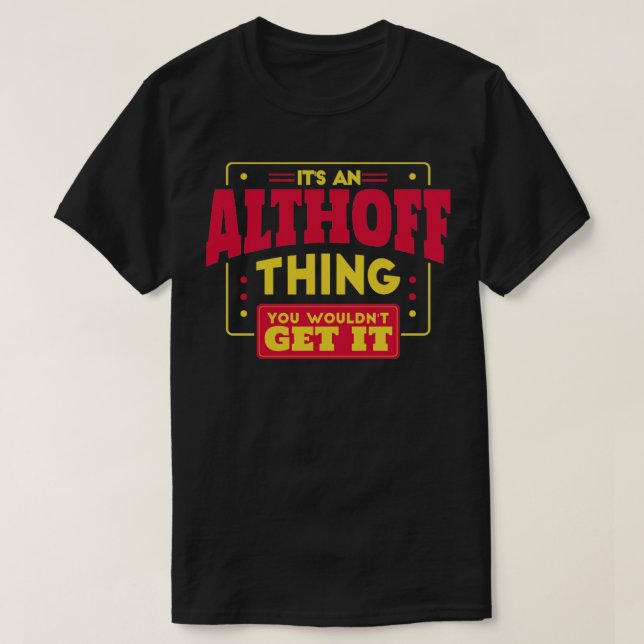Althoff T Shirt (Design framsida)