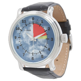 Altimeter i molnen armbandsur