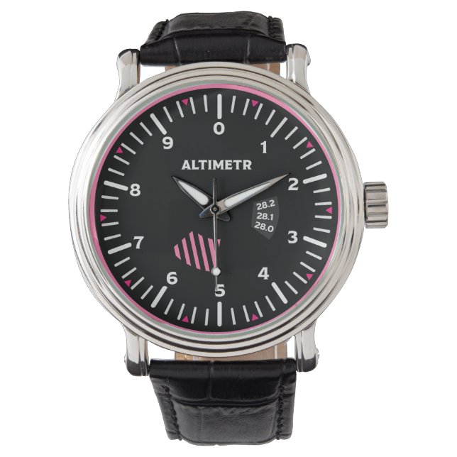 Altimr Dam Pilot Aviation Geek Armbandsur (Framsida)
