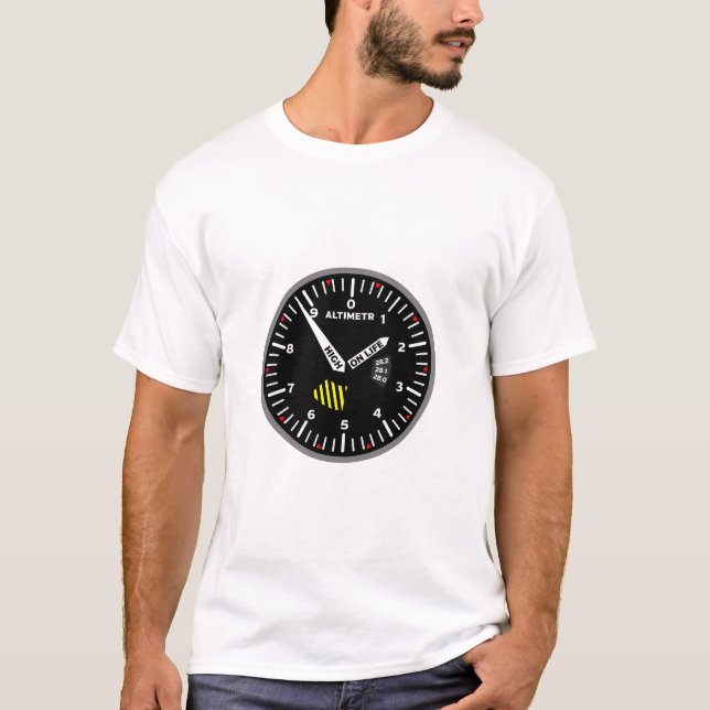 Altimr Pilot Aviation Geek T Shirt (Framsida)