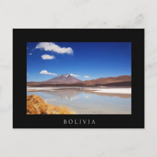 Altiplanolandskapet med vulkanen i Bolivia Vykort