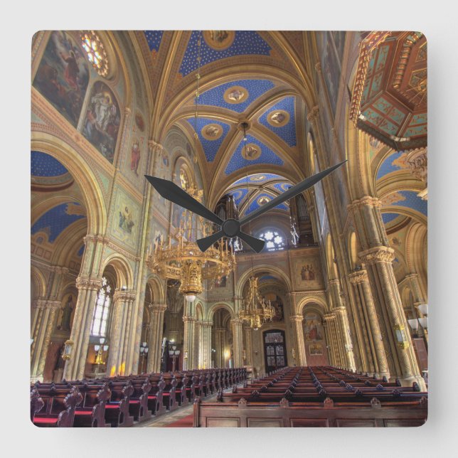 Altlerchenfelder Kirche Wien Österreich Fyrkantig Klocka (Framsida)