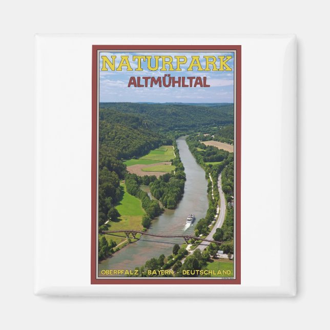 Altmühltal - River Cruise Magnet (Framsidan)