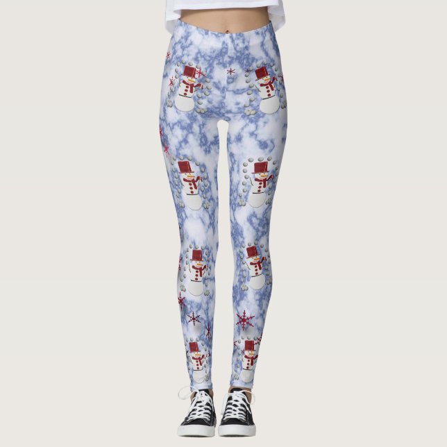 Alto Cheerful Snögubbe Leggings (Framsida)