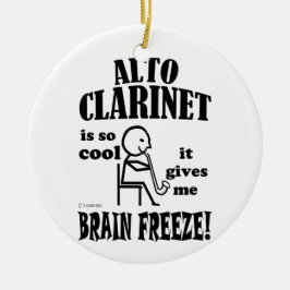 Alto Clarinet, Brain Freeze Julgransprydnad Keramik