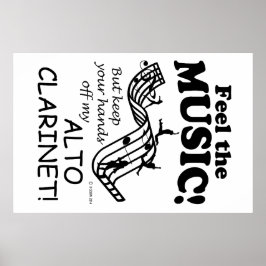 Alto Clarinet känner musiken Poster