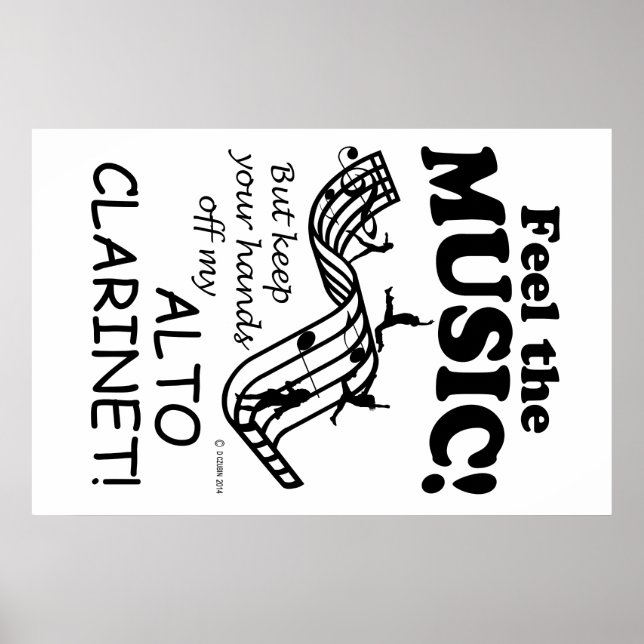 Alto Clarinet känner musiken Poster (Framsidan)