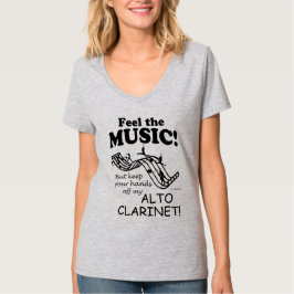 Alto Clarinet känner musiken T Shirt