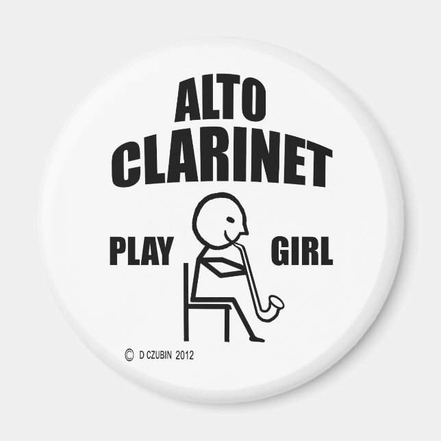Alto Clarinet Play Girl Magnet (Framsidan)