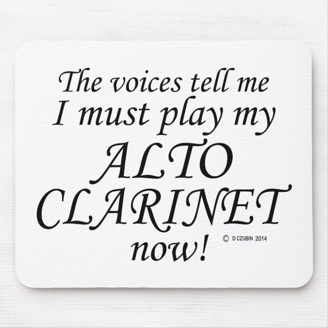 Alto Clarinet Voices Säg must Play Musmatta (Framsidan)