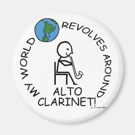 Alto Clarinet World Revolves runt Magnet