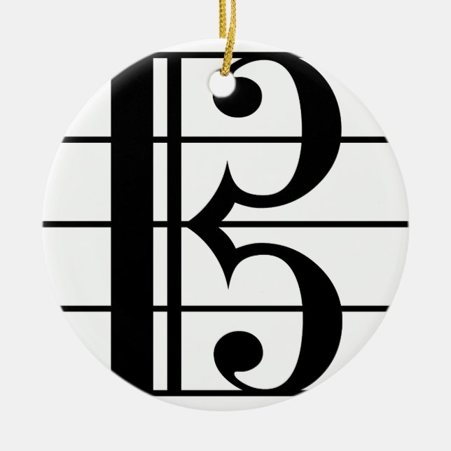Alto Clef Julgransprydnad Keramik (Framsidan)