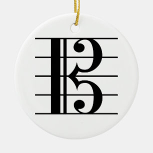 Alto Clef on Personal Julgransprydnad Keramik