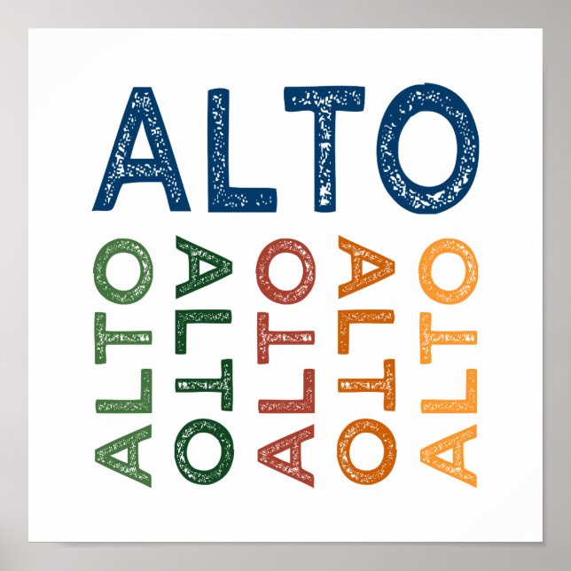 Alto Colorful Poster (Framsidan)