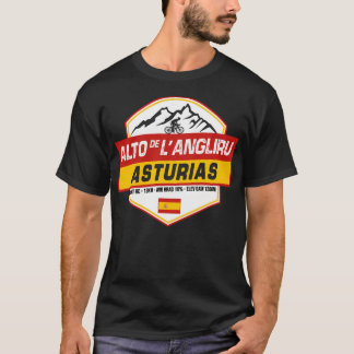 Alto De L'Angliru Cycling Spain T Shirt