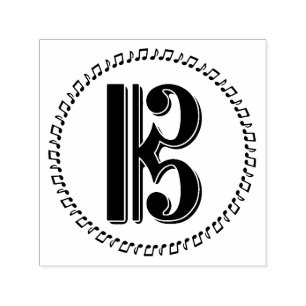Alto- eller Tenor Clef Music Note Design C Clef Självfärgande Stämpel