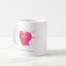 Alto Musical Heart Singing Part Kaffemugg