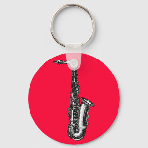 Alto Saxophone Nyckelring