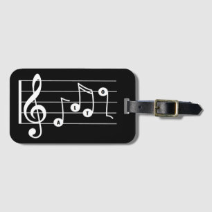 Alto Singer Musical Luggage Tag (svart) Bagagebricka