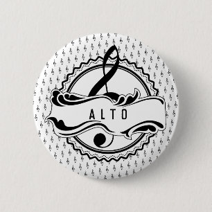 Alto Singer Musical Note-knapp Knapp