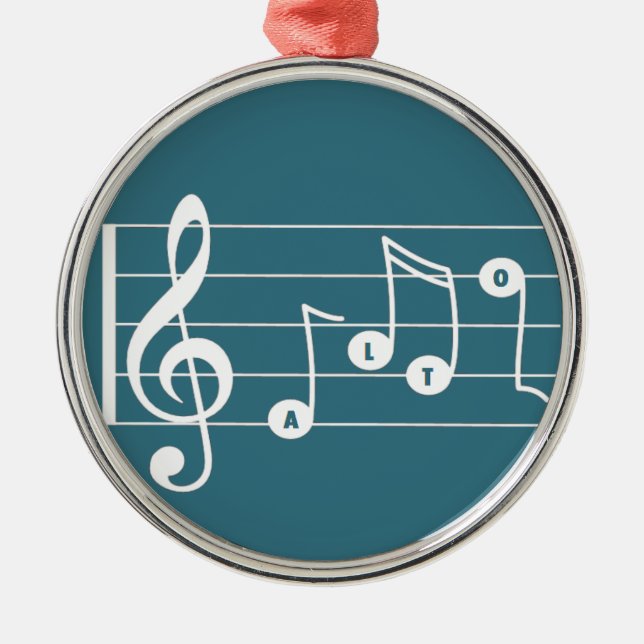 Alto Singer Musical Ornament (Framsidan)
