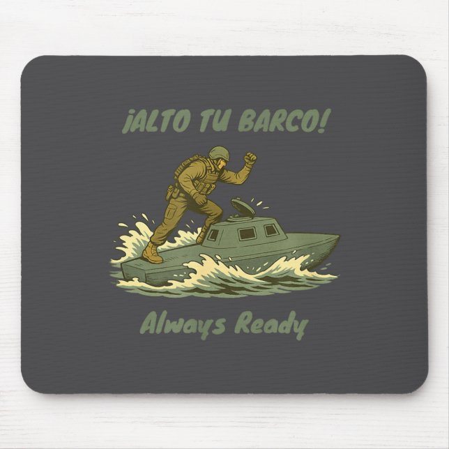 Alto Tu Barco! Coast Guard Novelty Gift  Musmatta (Framsidan)