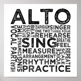 Alto Typography Poster