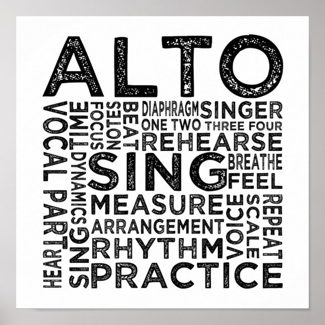 Alto Typography Poster (Framsidan)