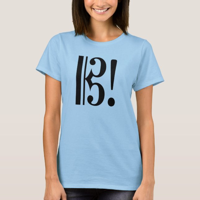 AltoClefExclaimBlk Tröja (Framsida)