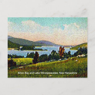 Alton Bay och Lake Winnipesaukee, New Hampshire Vykort