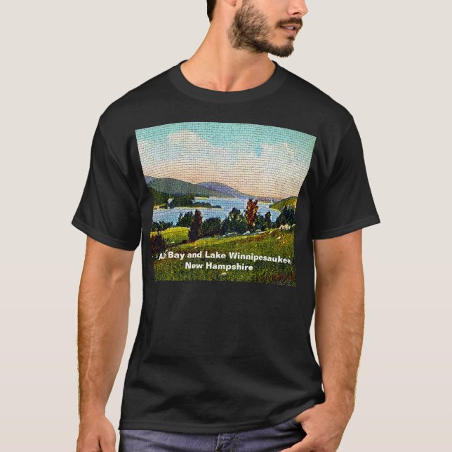 Alton Bay och Sjö Winnipesaukee, New Hampshire T-shirt (Framsida)