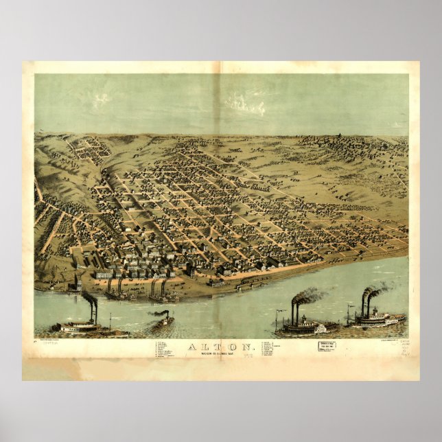 Alton, Illinois (1867) Poster (Framsidan)