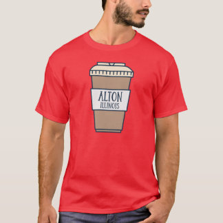Alton Illinois Cute Coffee Älskare T Shirt