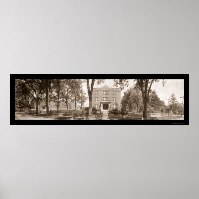 Alton Military Academy Photo 1908 Poster (Framsidan)